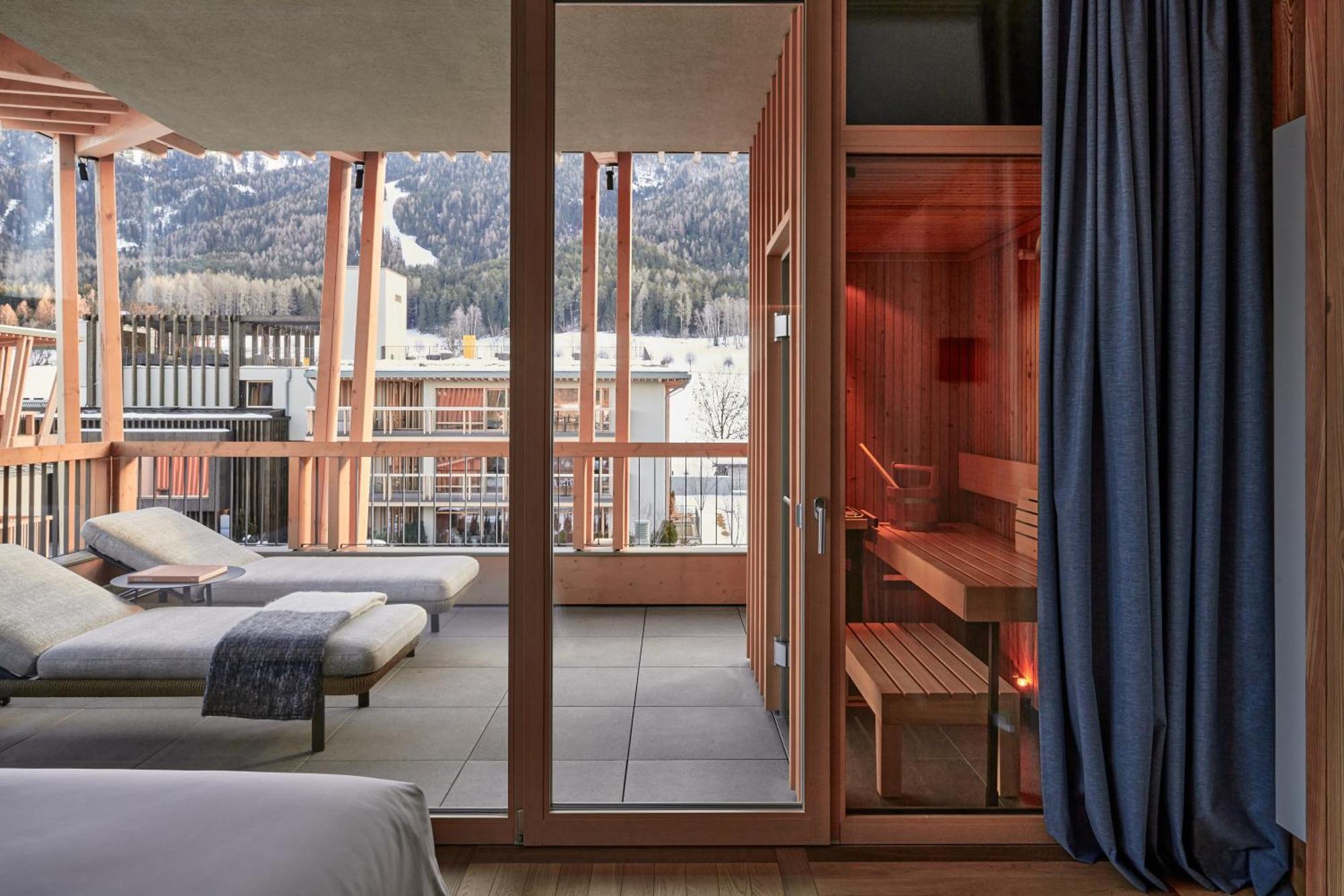 Falkensteiner Hotel Kronplatz - The Leading Hotels Of The World (Adults Only) ริสโคเน ภายนอก รูปภาพ Sauna